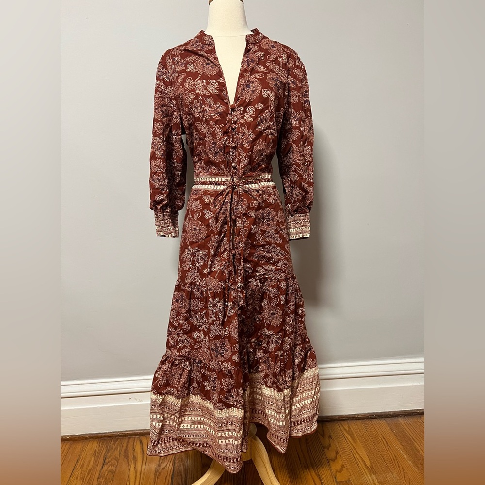 Veronica Beard Swedie Midi Dress, Size 14 - Picture 2 of 9